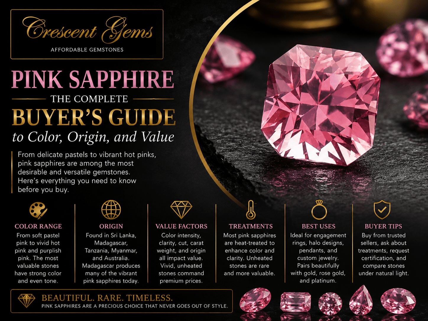 Pink Sapphire — The Complete Buyer's Guide to Color, Origin, and Value