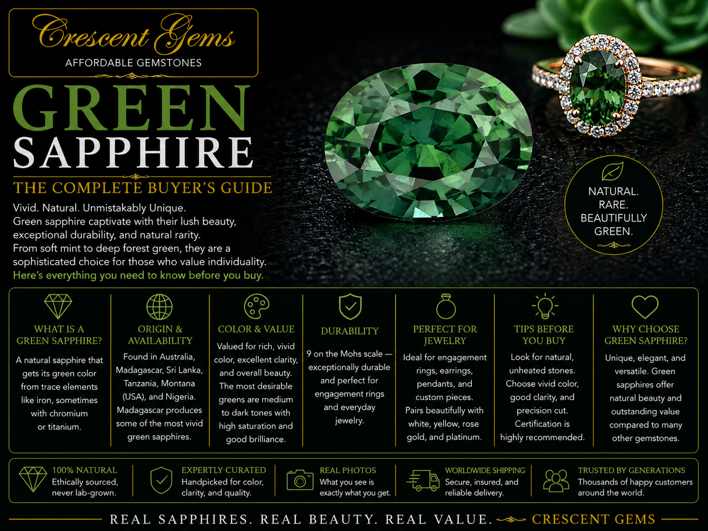 Green Sapphire — The Complete Buyer's Guide