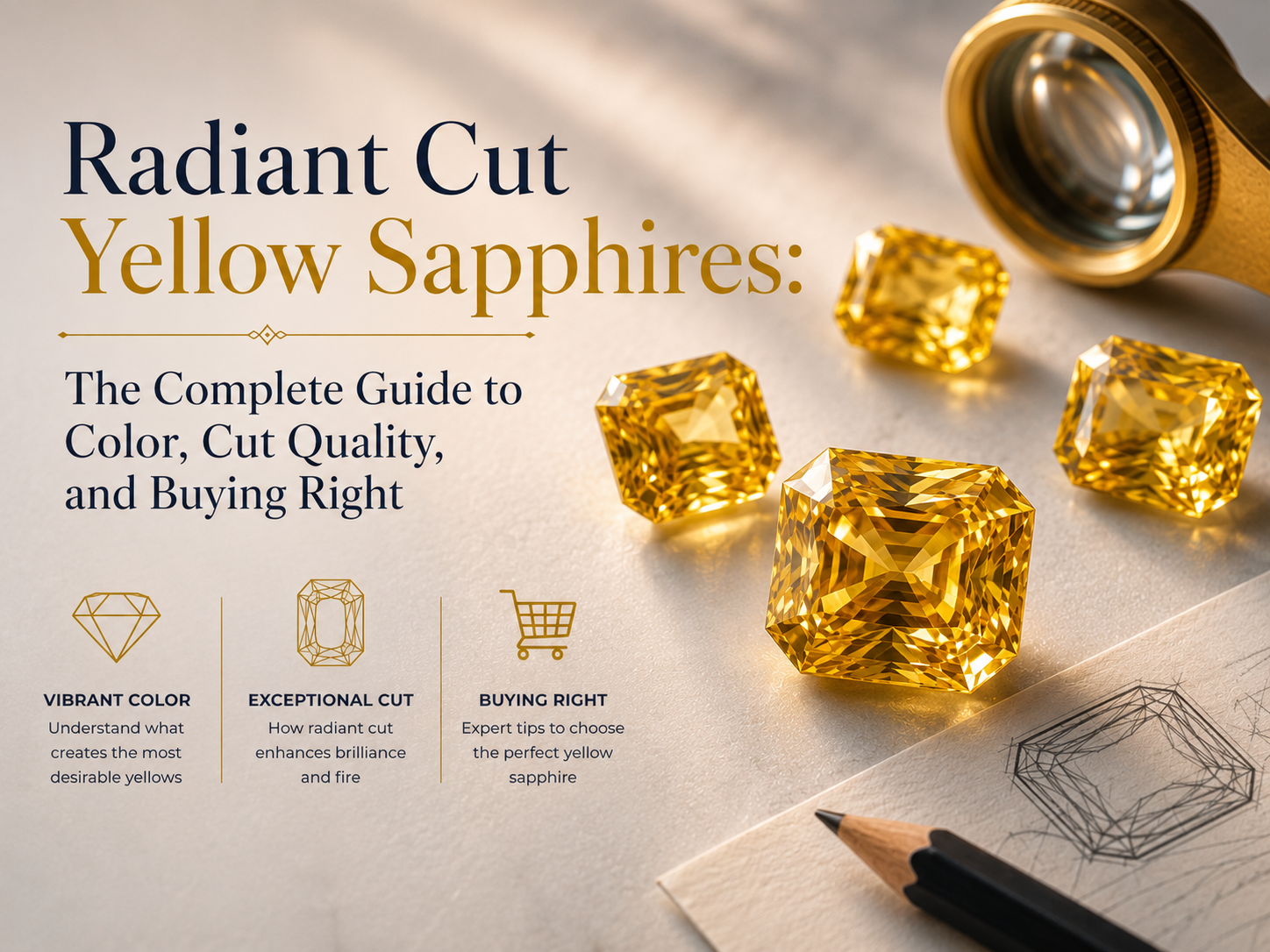Radiant Cut Yellow Sapphires: The Complete Guide to Color, Cut Quality, and Buying Right