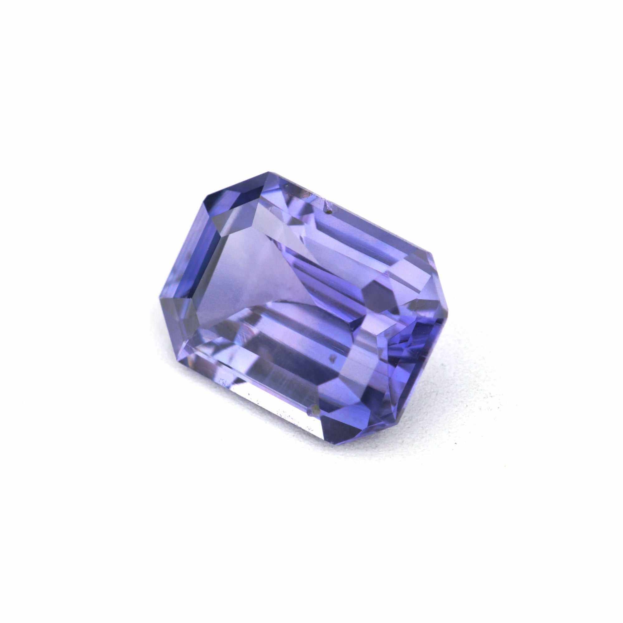 Natural purple sapphire loose stone over 1 carat