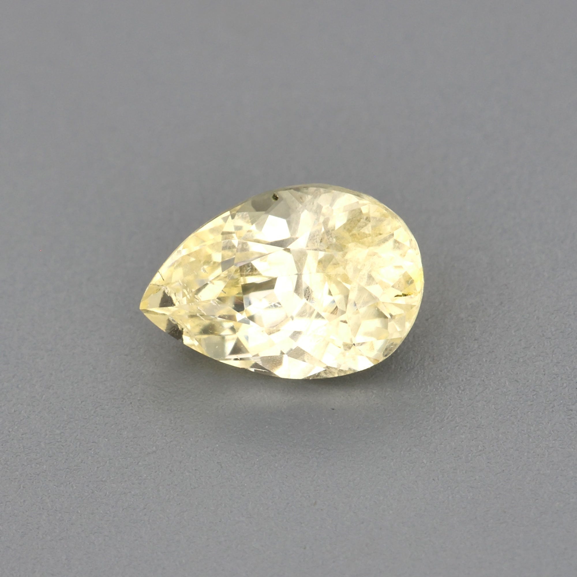 0.61 ct Light Yellow Sapphire ~ Unheated