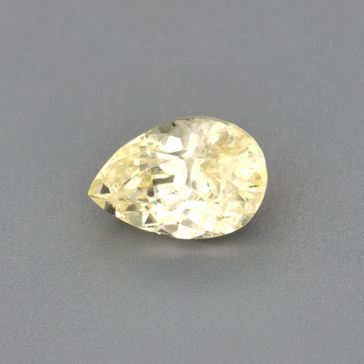 0.61 ct Light Yellow Sapphire ~ Unheated