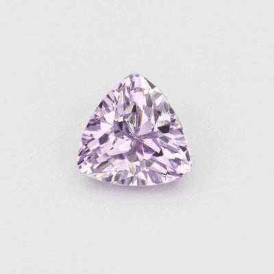 0.58 ct untreated violet sapphire gemstone with precision cut and brilliant lavender hue