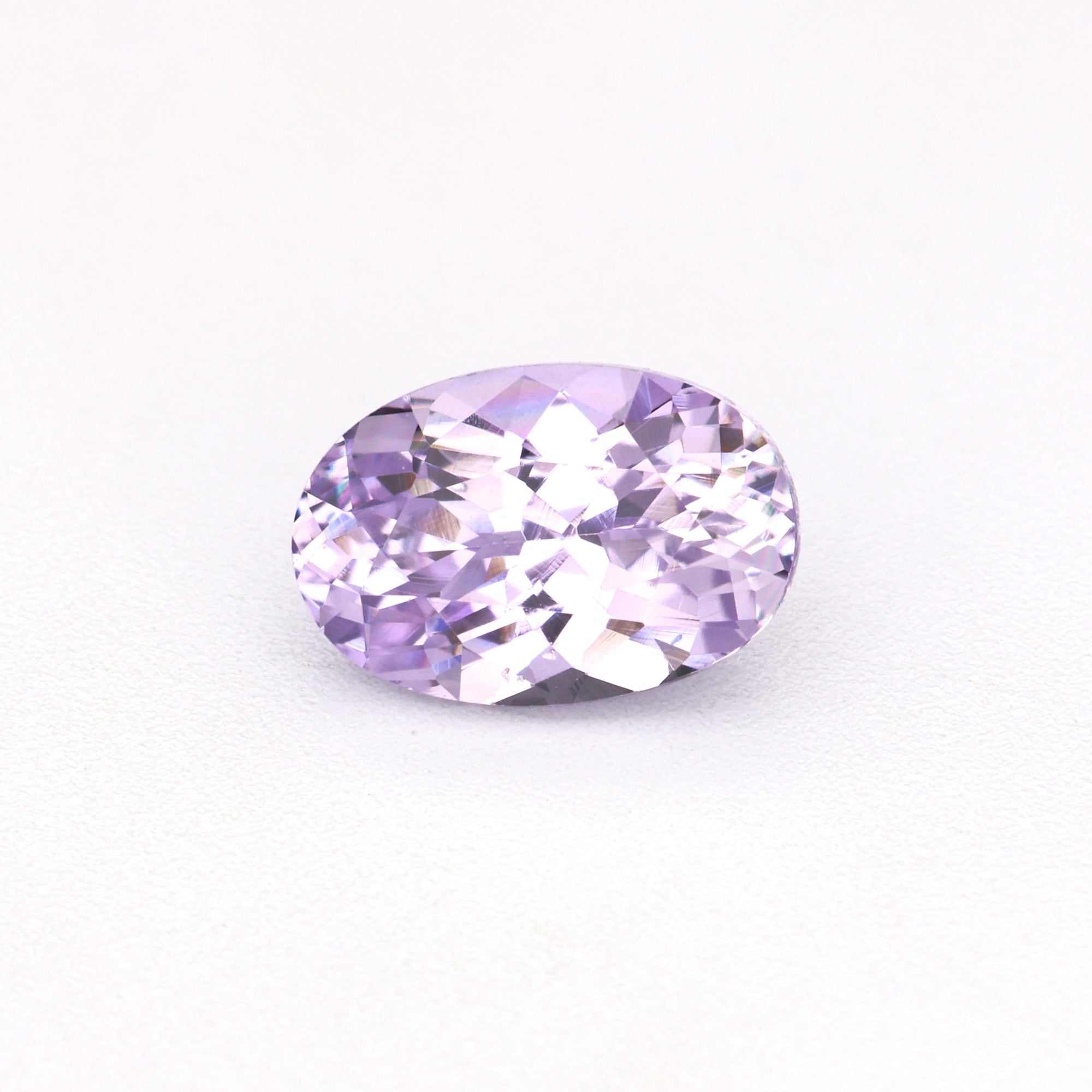 0.60 ct unheated natural lavender sapphire gemstone with rich purple hue and excellent clarity