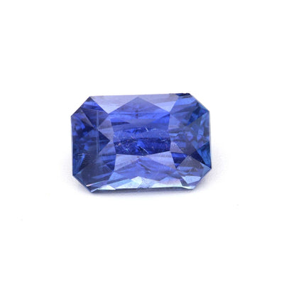 2.008 ct natural unheated Ceylon blue sapphire gemstone with brilliant cut and deep blue hue