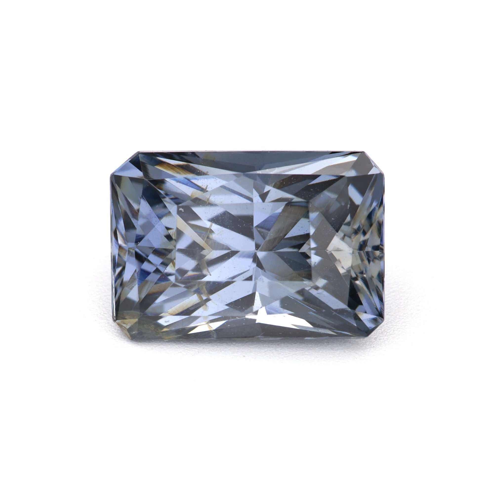 2.65 carat bluish gray natural untreated blue spinel gemstone with excellent clarity and brilliance