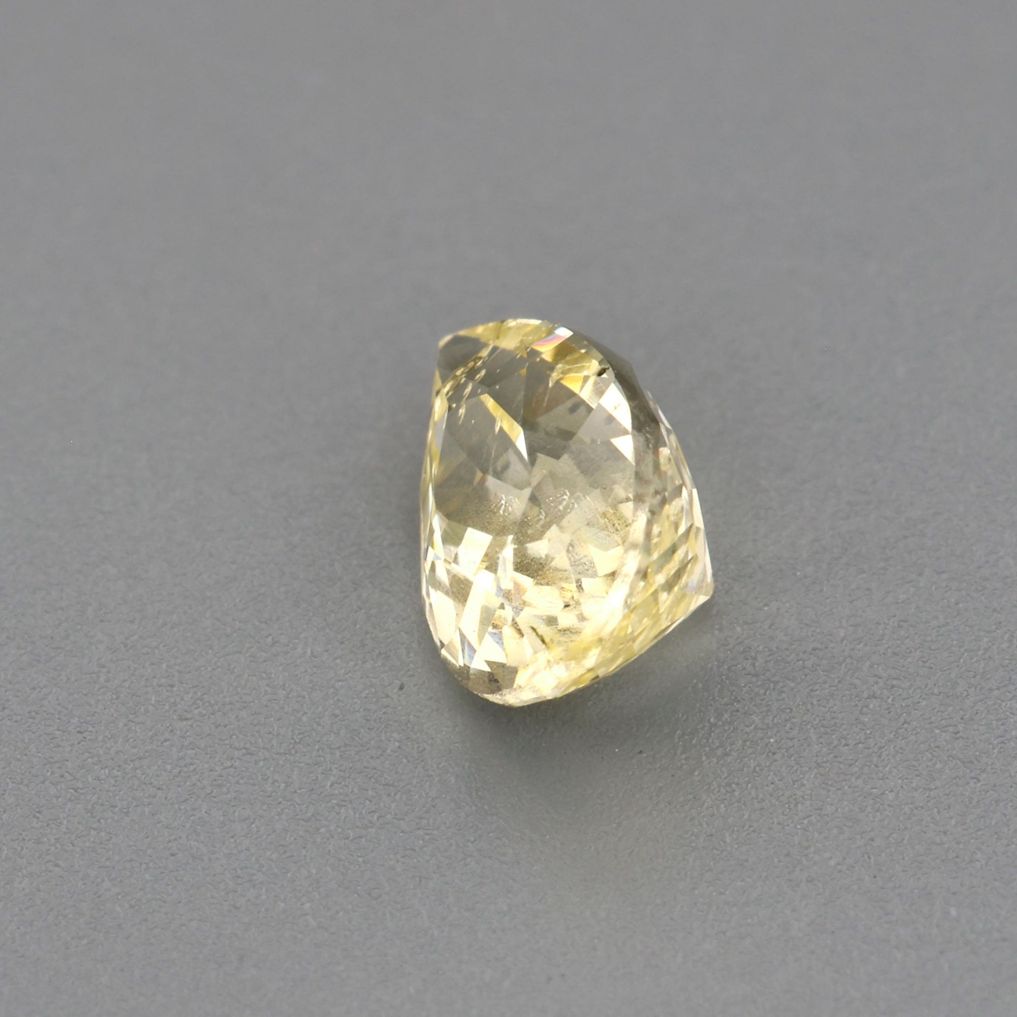 0.61 ct Light Yellow Sapphire ~ Unheated