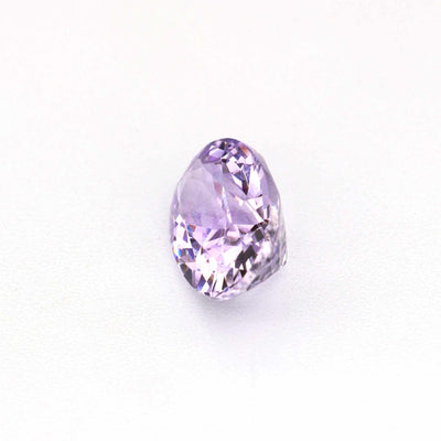 0.60 ct untreated lavender sapphire gemstone with rich purple hue and brilliant clarity