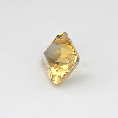 1.66ct unheated Radiant cut yellow Sapphire with excellent clarity and natural golden hue