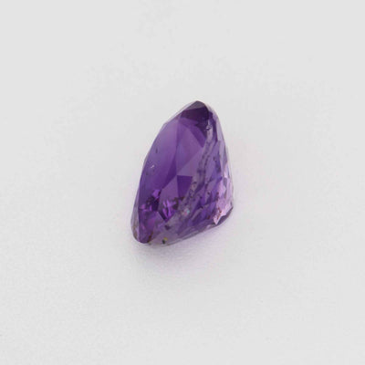 0.58 ct natural unheated violet sapphire gem with rich purple color and excellent clarity for jewelry