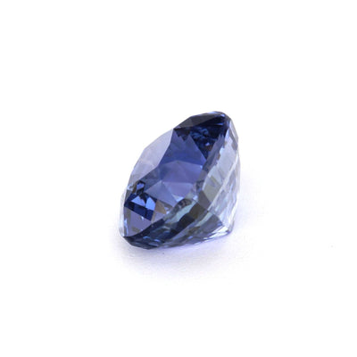 1.55 ct blue sapphire gemstone with deep Ceylon blue color and excellent clarity for fine jewelry