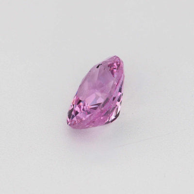 0.57 ct natural unheated pink sapphire gemstone with soft pink hue and excellent clarity