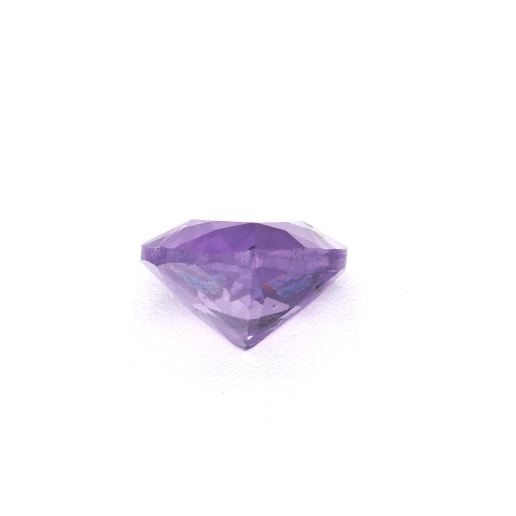 0.42 ct natural unheated Ceylon purple sapphire gemstone with velvety purple hue