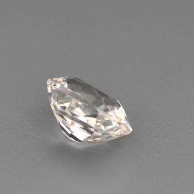 1.13 ct untreated white sapphire gemstone with excellent clarity and brilliance
