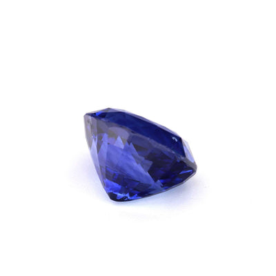 4.00 ct GIA certified deep blue sapphire gemstone with excellent clarity and precision cut