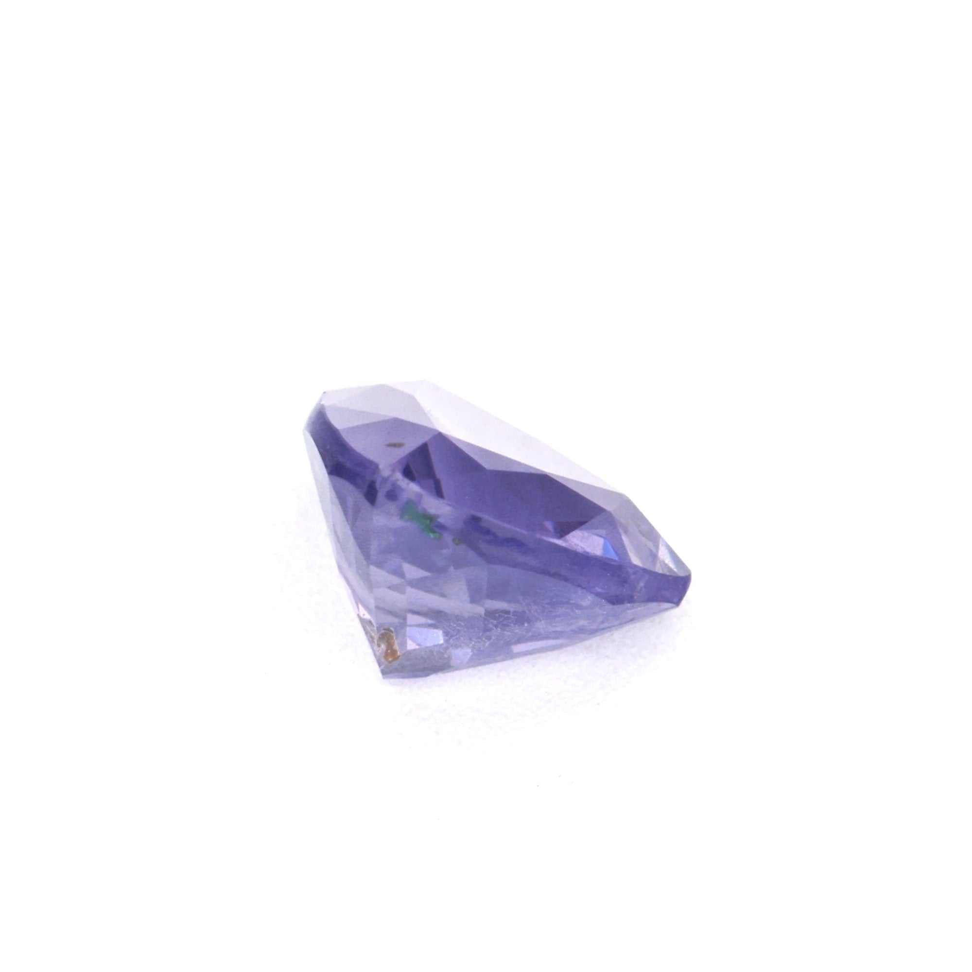 0.61 ct unheated violet sapphire gemstone with rich violet hue and excellent clarity