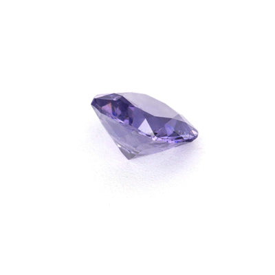 0.46 ct Violet Cushion Sapphire gemstone with vivid purple-blue hue and excellent clarity