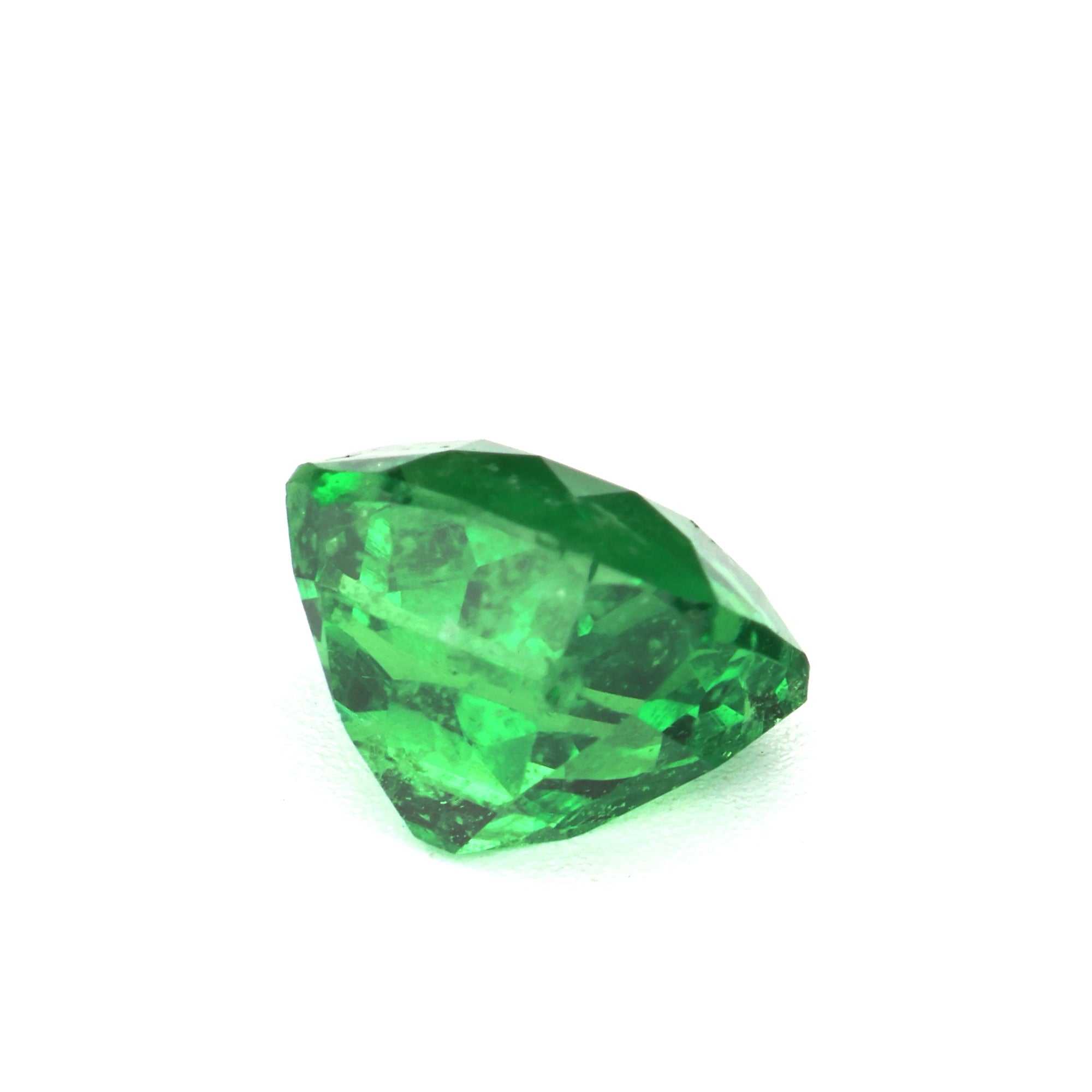 1.01 ct vivid green tsavorite garnet gemstone with high brilliance and clarity for fine jewelry
