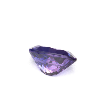0.59 carat untreated natural violet sapphire gemstone with excellent clarity and vibrant purple hue