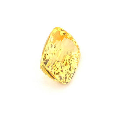 2.175 ct unheated yellow sapphire from Sri Lanka with natural golden hue and excellent clarity