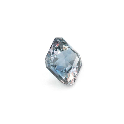 1.29 ct teal green sapphire unheated square octagon cut with brilliant sparkle and excellent clarity