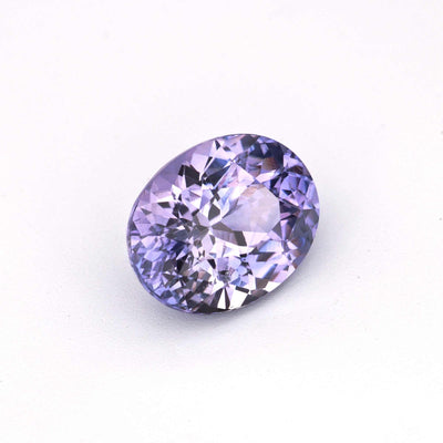 1.66 Ct untreated lavender sapphire oval cut gemstone with natural lavender color and high clarity