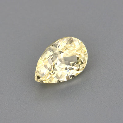 0.61 ct Light Yellow Sapphire ~ Unheated
