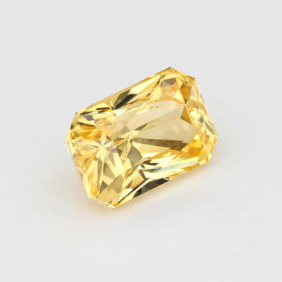 1.82 ct natural untreated vivid yellow sapphire gemstone with excellent clarity and golden hue