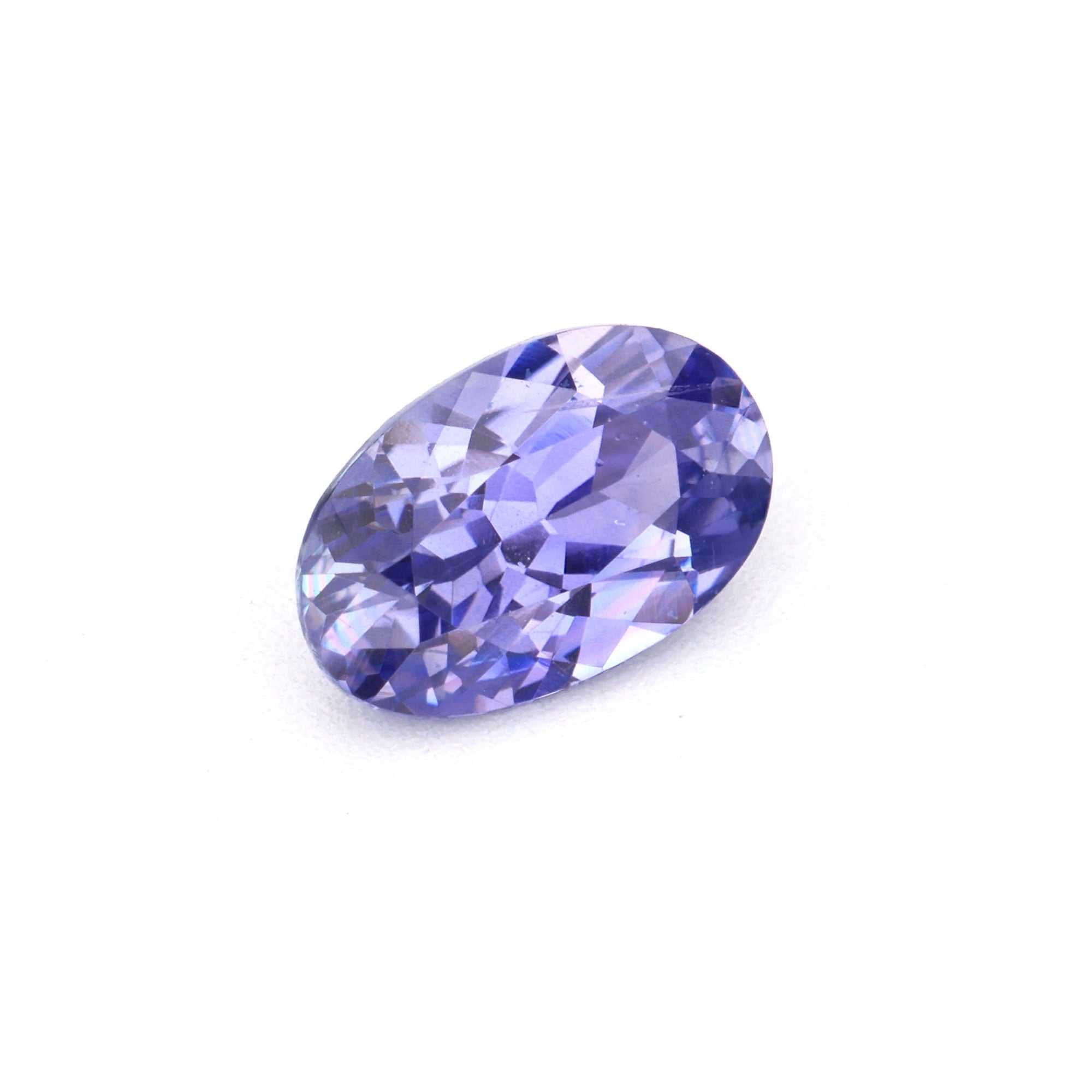 0.50 ct natural unheated purple sapphire gemstone with rich violet color and excellent clarity