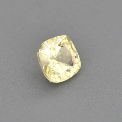 0.36 ct natural unheated yellow sapphire gemstone with golden hue and excellent clarity