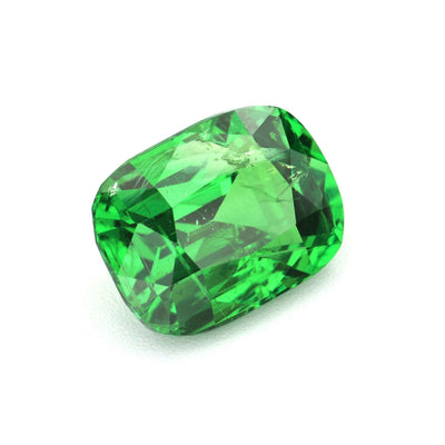 1.86 carat vibrant green tsavorite garnet gemstone with excellent clarity and brilliant sparkle