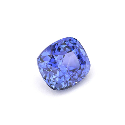 1.55 ct blue sapphire gemstone with deep Ceylon blue color and excellent clarity for fine jewelry