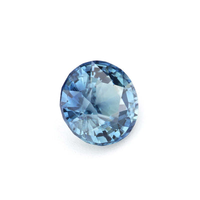 1.08 ct unheated teal sapphire gemstone with excellent clarity and brilliant cut showcasing natural blue-green hues