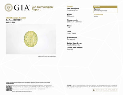 3.64ct natural Chrysoberyl gemstone with exceptional brilliance and rarity for fine jewelry and collectors