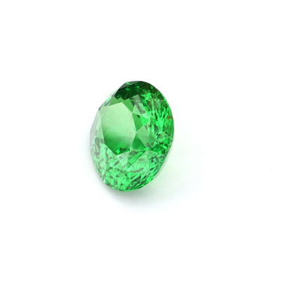 4.94 ct oval natural vivid green Tsavorite garnet gemstone unheated with GIA report
