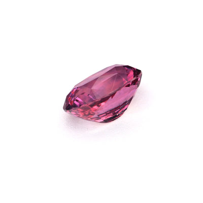 1.13 ct Vietnam purplish pink sapphire on display showing color from multiple angles