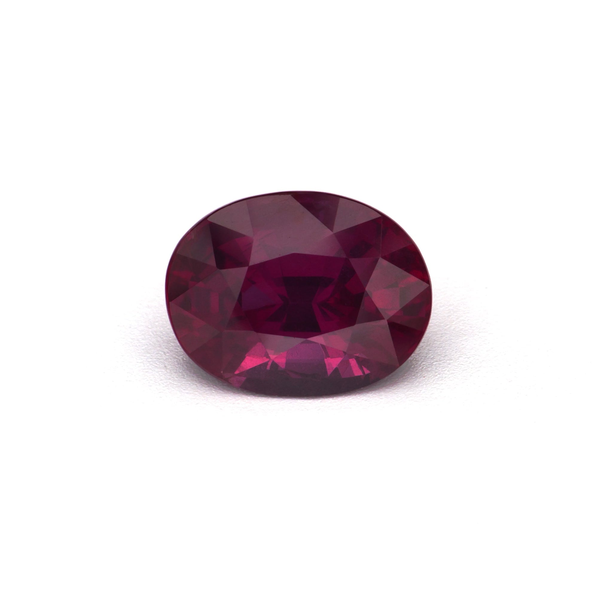 1.65 ct Oval Ruby ~ Unheated, GIA certified, natural corundum gemstone, rich red color, perfect for collectors.