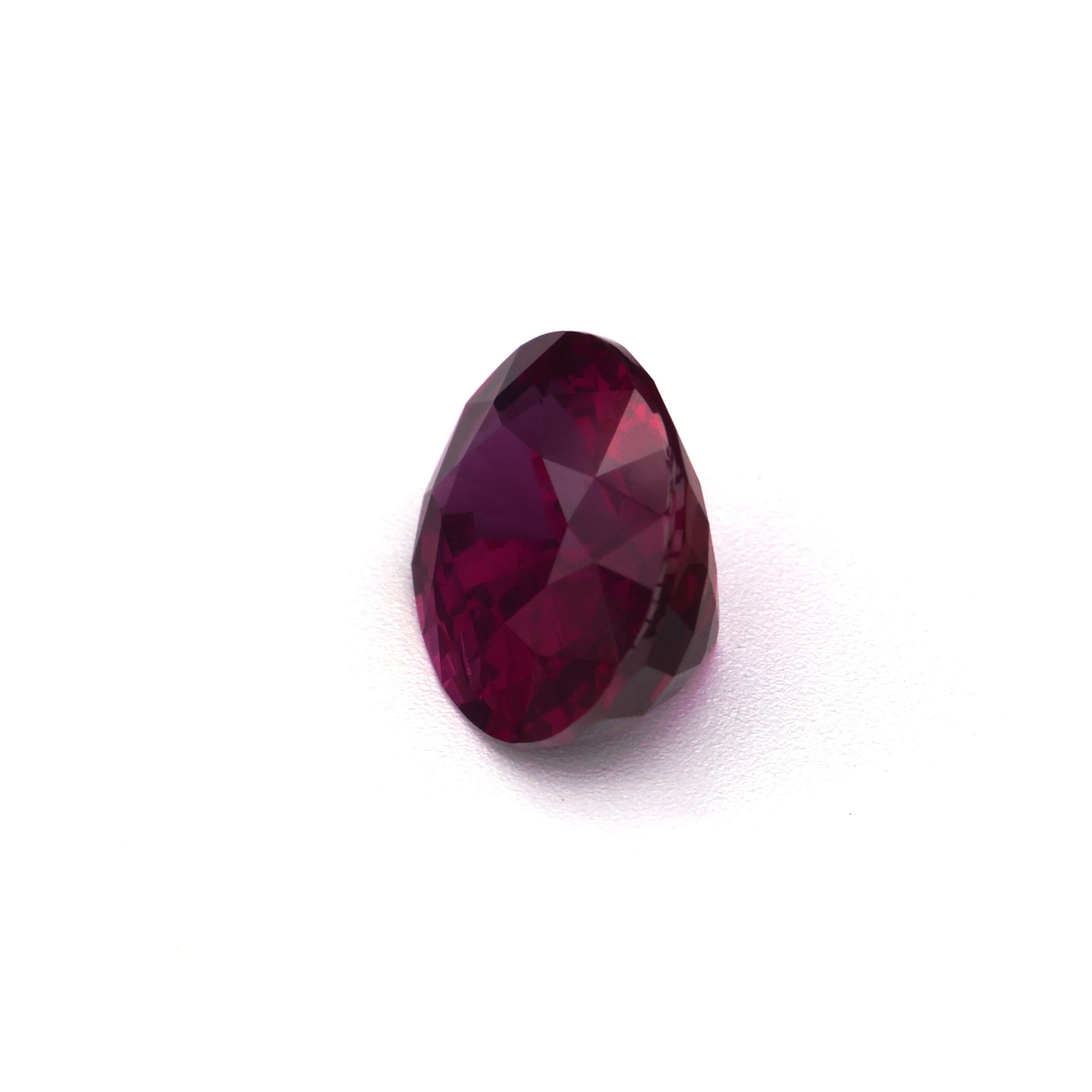1.65 ct Oval Ruby, unheated, deep red color, GIA certified, Madagascar.
