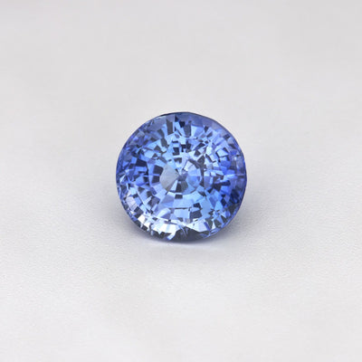 1.75 ct heated blue Ceylon sapphire, round cut, GIA Report #2243032036