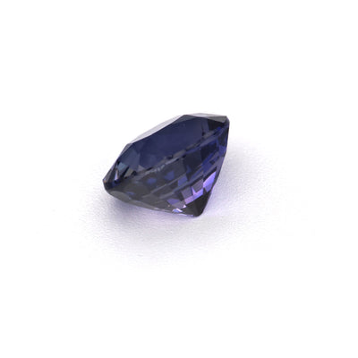 1.20 ct Oval Purple Sapphire showcasing deep purple hues and impeccable cut from Sri Lanka, unheated and natural.