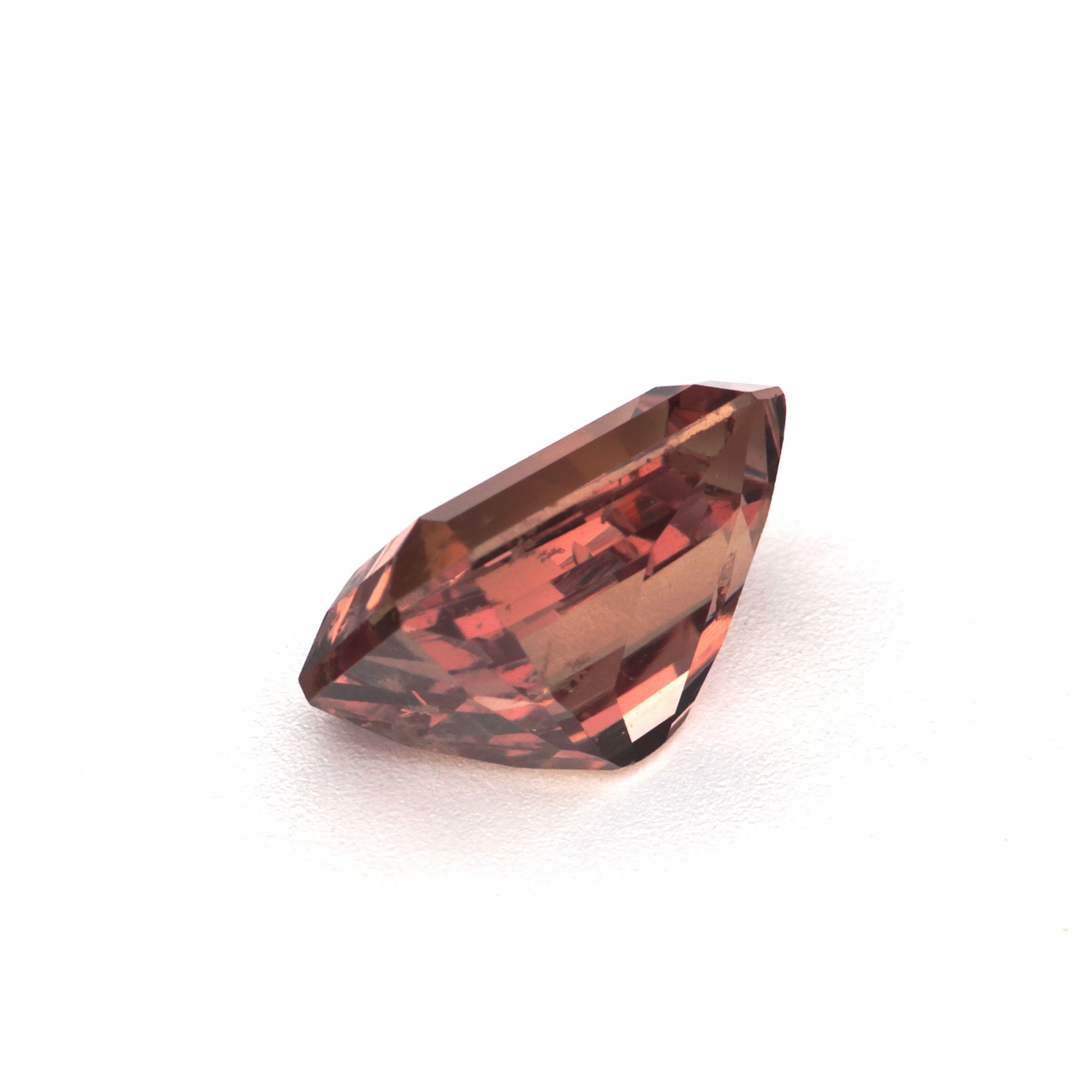 1.62 ct Emerald-Cut Brown Sapphire from Madagascar with sophisticated earthy hues, GIA certified.