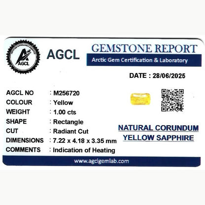 1.00 ct Yellow Sapphire