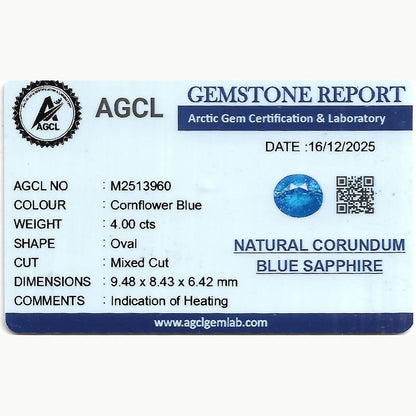 4.00 ct Blue Sapphire