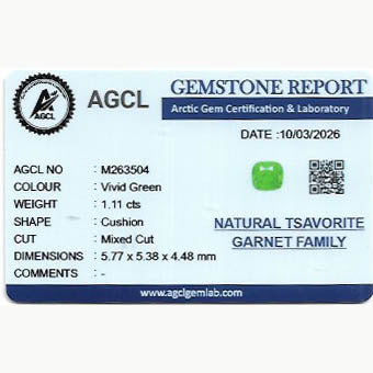 1.11 ct Tsavorite Garnet