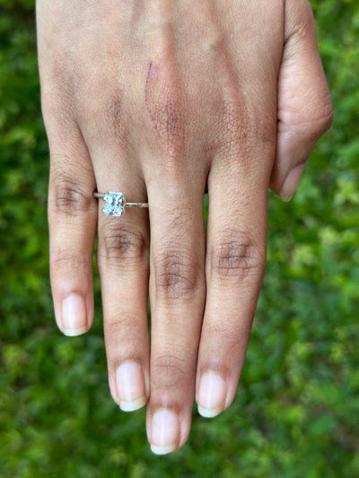 1.06 ct white sapphire gemstone with colorless brilliance and clarity for fine jewelry