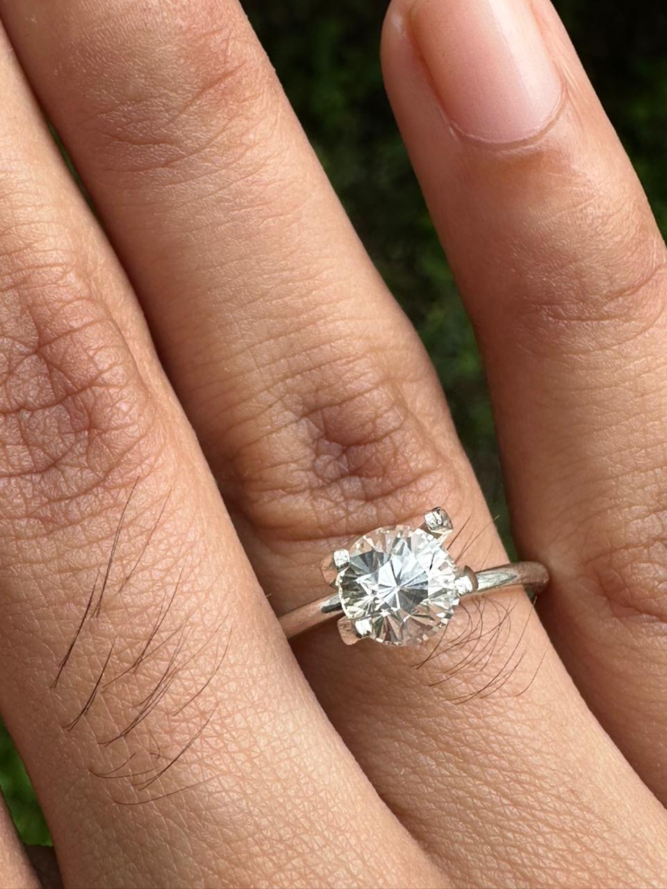 1.41ct White  Sapphire ~ Unheated