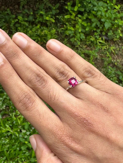 1.83 ct Natural Ruby with rich red color and excellent clarity from Madagascar