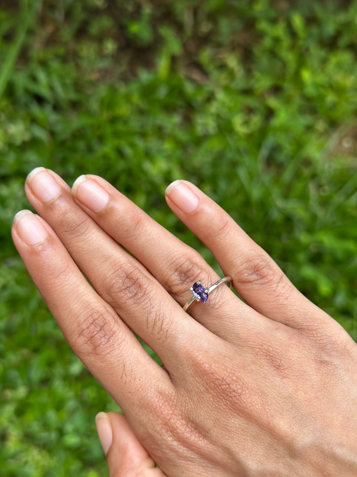 0.69 ct Purple Sapphire ~ unheated