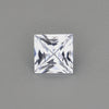 0.61 ct princess cut untreated white sapphire video showing brilliance and diamond-like sparkle