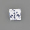 0.33 ct princess cut untreated white sapphire video showing brilliance and diamond-like sparkle